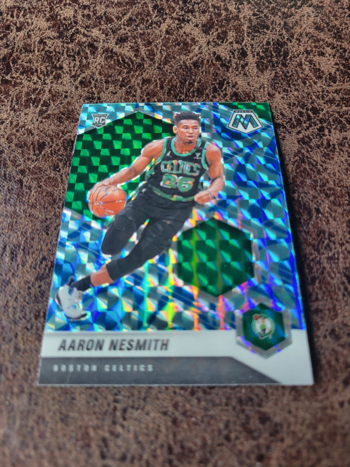 2020-21 Mosaic Aaron Nesmith Reactive Blue Prizm Rookie RC #227 Celtics