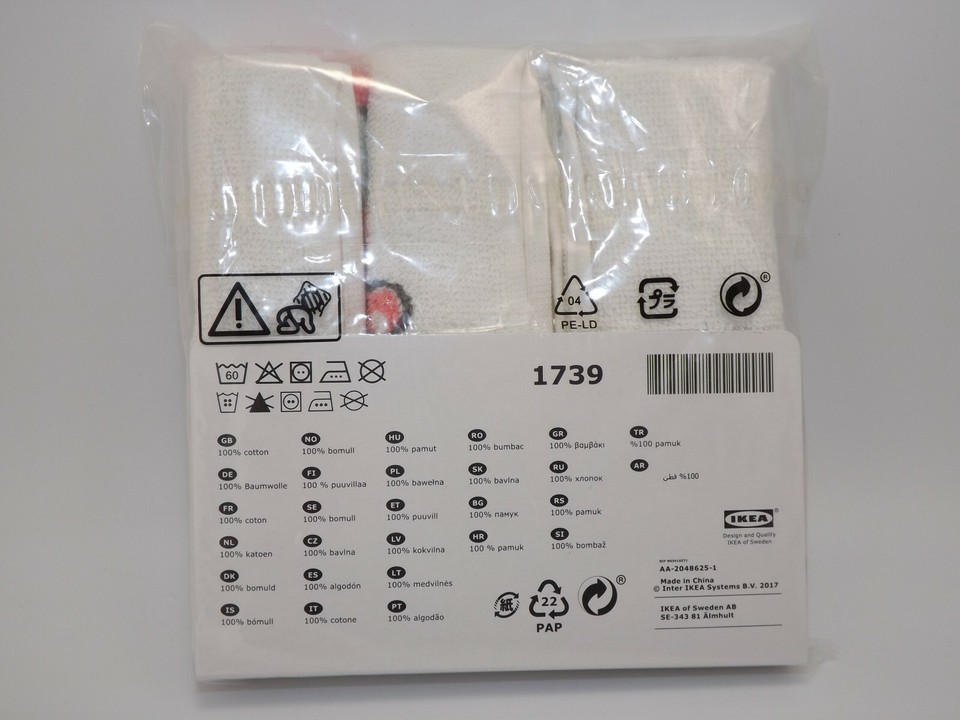 3 Ikea BUSSIG Multicolor Baby Washcloth 12" x 12" NEW eBay