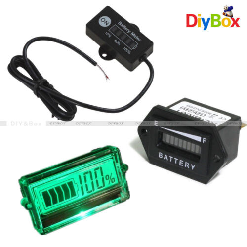 12V 24V/ 48V LED Digital Indicator Monitor Battery Status Charge Meter Gauge - Picture 1 of 17