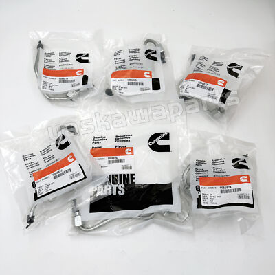 GENUINE OEM 6X Fuel Injector Lines For 03-07 Dodge Ram 3500 5.9L Cummins Diesel