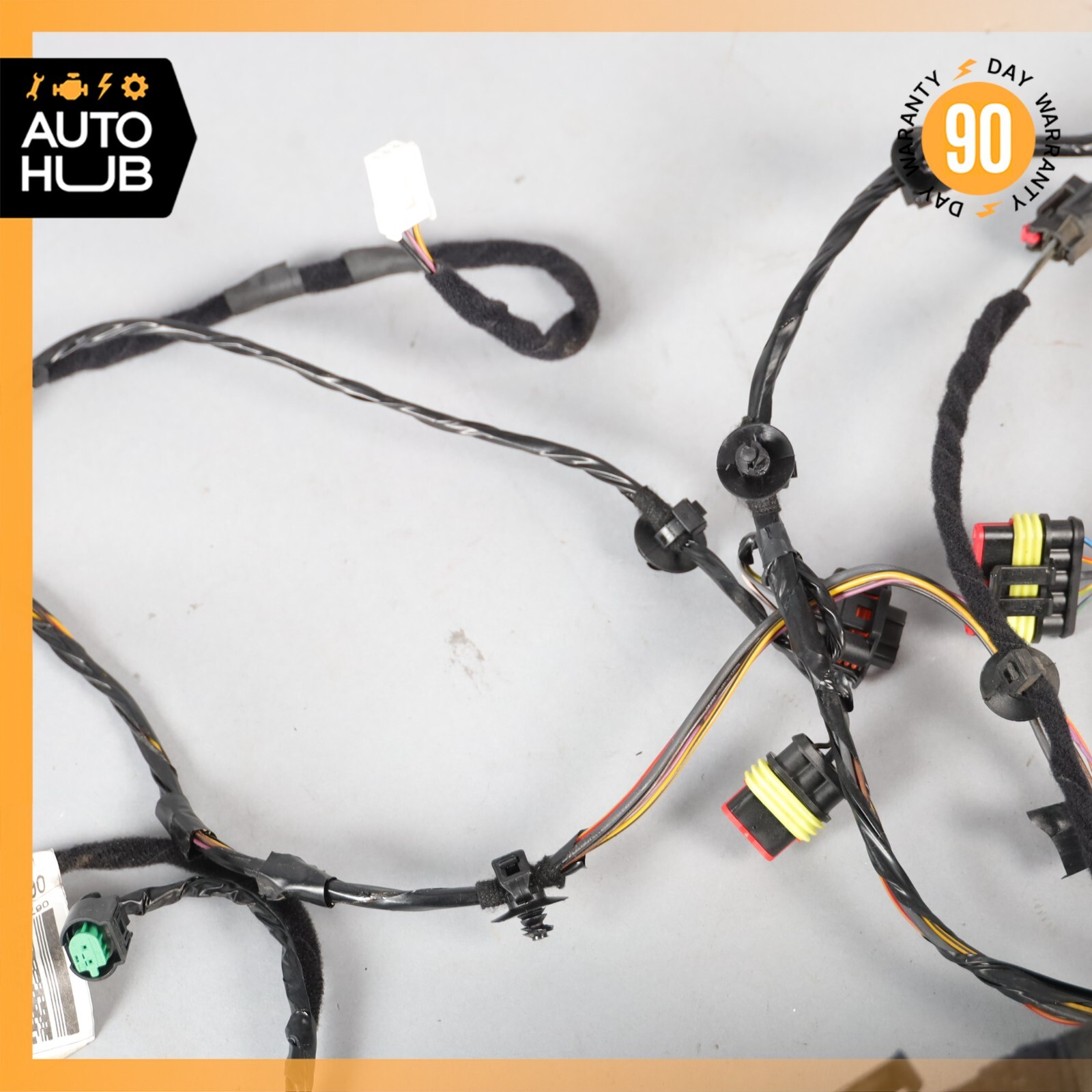 14-17 Maserati Ghibli M157 Rear Trunk Fuse Box Wiring Harness w/ Bracket OEM 75k
