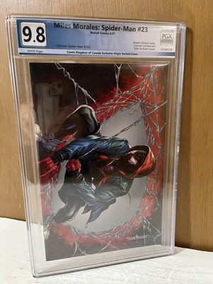 Miles Morales SPIDER-MAN 23 PGX 9.8 2021 KIRKHAM Comic Kingdom Canada VIRGIN