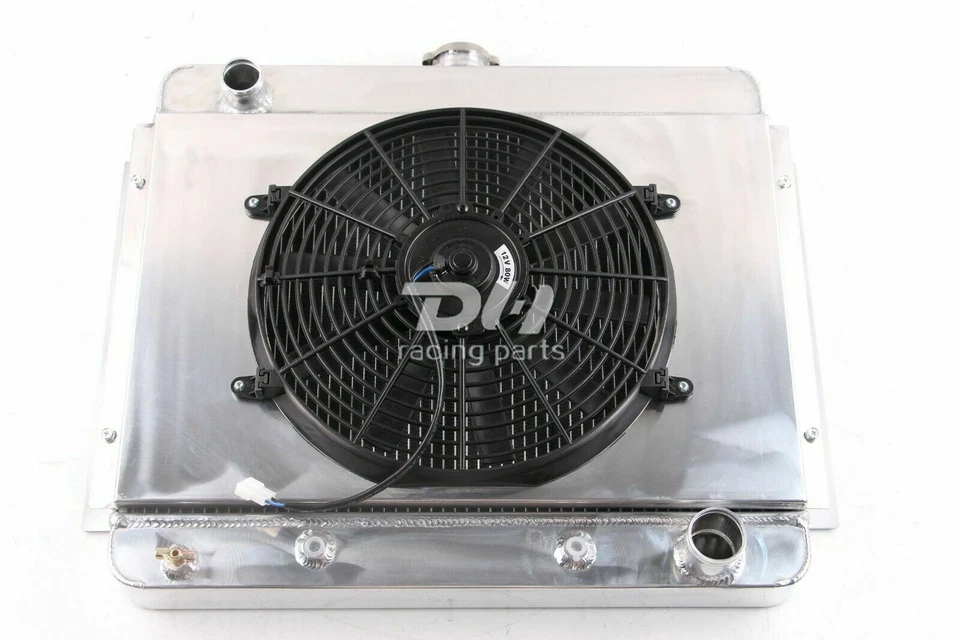 4 filas radiador + ventilador de cubierta para 1962-1967 63 65 66 Chevrolet Chevy II Nova SS nuevo Foto 3 de 4