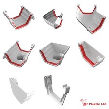 Freeflow 135mm Ogee Gutter Fittings in White