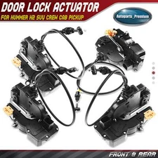 Set of 4 Door Latch Lock Actuators Assembly for Hummer H2 2008 2009 Front & Rear