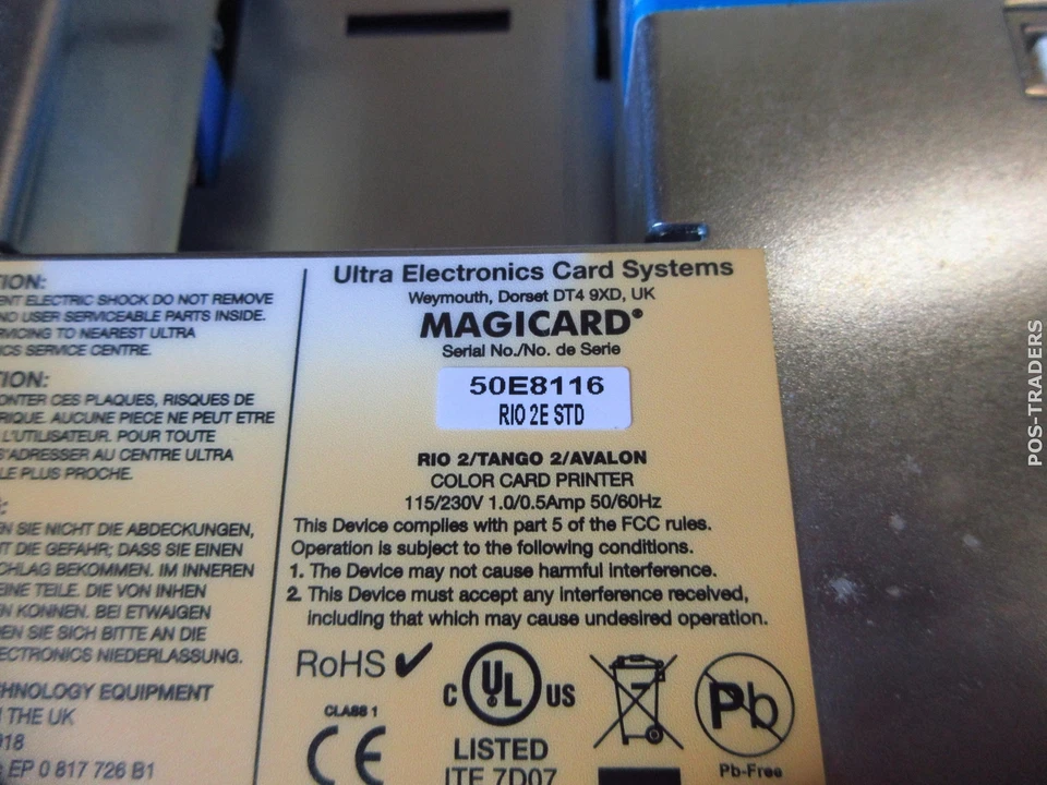 Magicard Rio 2e STD - LAN USB Color ID Card Printer TESTED OK - NO CARD HOLDER - Image 4 of 4