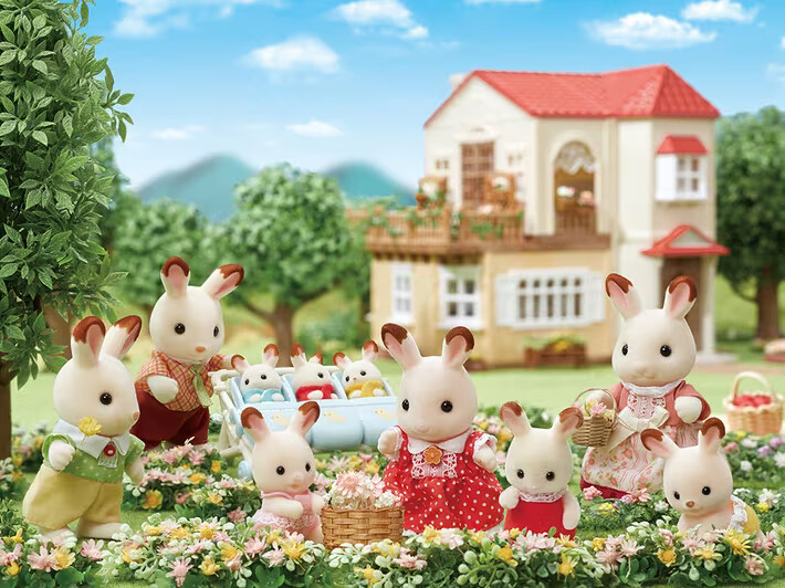 Sylvanian Families FS-51 Famiglia Foche - Calico Critters - Nuovo Dal Giappone