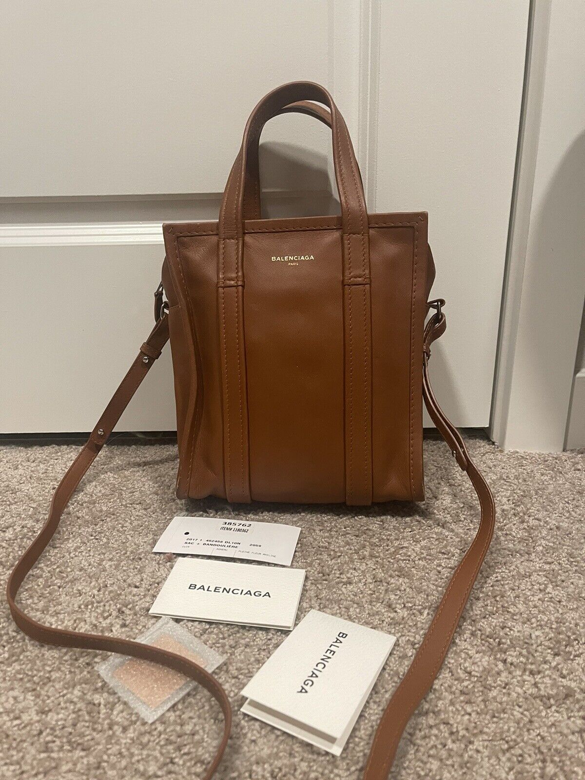 Balenciaga Bazar Leather Brown XS |