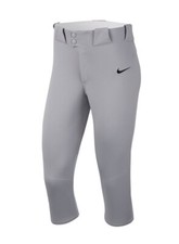 NWT Nike Womens 2XL Vapor Select 3/4 Softball Pants Style AV6642-052 Gray