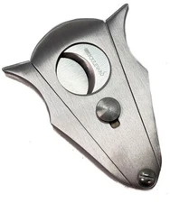 Cigar Boulevard Cigar Cutter Double Guillotine Action, Stainless Steel