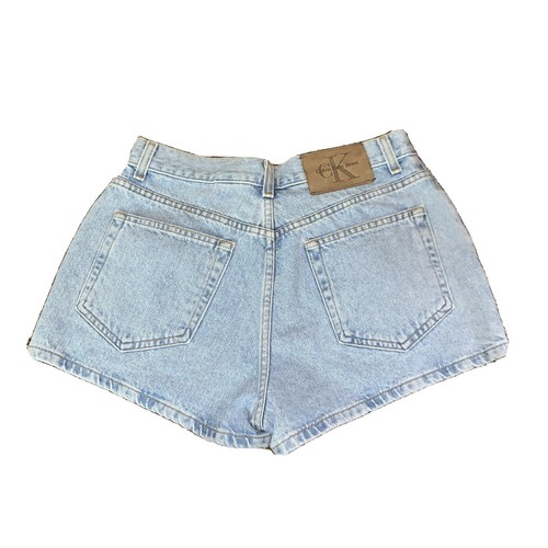 Vtg 90s Calvin Klein Mom Shorts Denim 