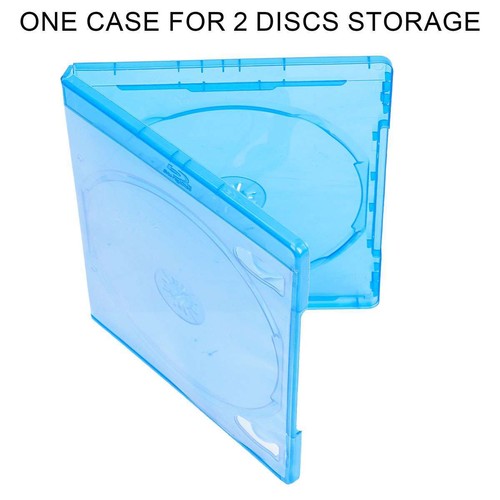 1/3/5/10X Blu-ray Double Disc cases, Standard 12mm, Blu-Ray Logo w/Outer Plastic - Picture 13 of 19