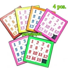 Puzzle Sliding Vintage Toys Block Tile Number Tester Brain Kids Games Squares 4X