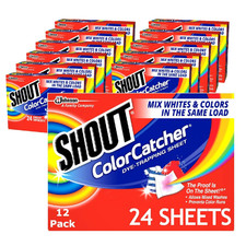 Shout Color Catcher Sheets For Laundry Allow Mixed Washes Prevent Color Runs