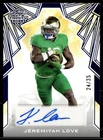 2025 Leaf Trinity Jeremiyah Love Auto Blue /35