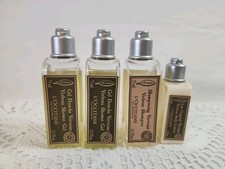 Lot of 4 NEW L'Occitane VERBENA Shampoo, Shower Gel Lotion 1.0 oz. Ea Travel