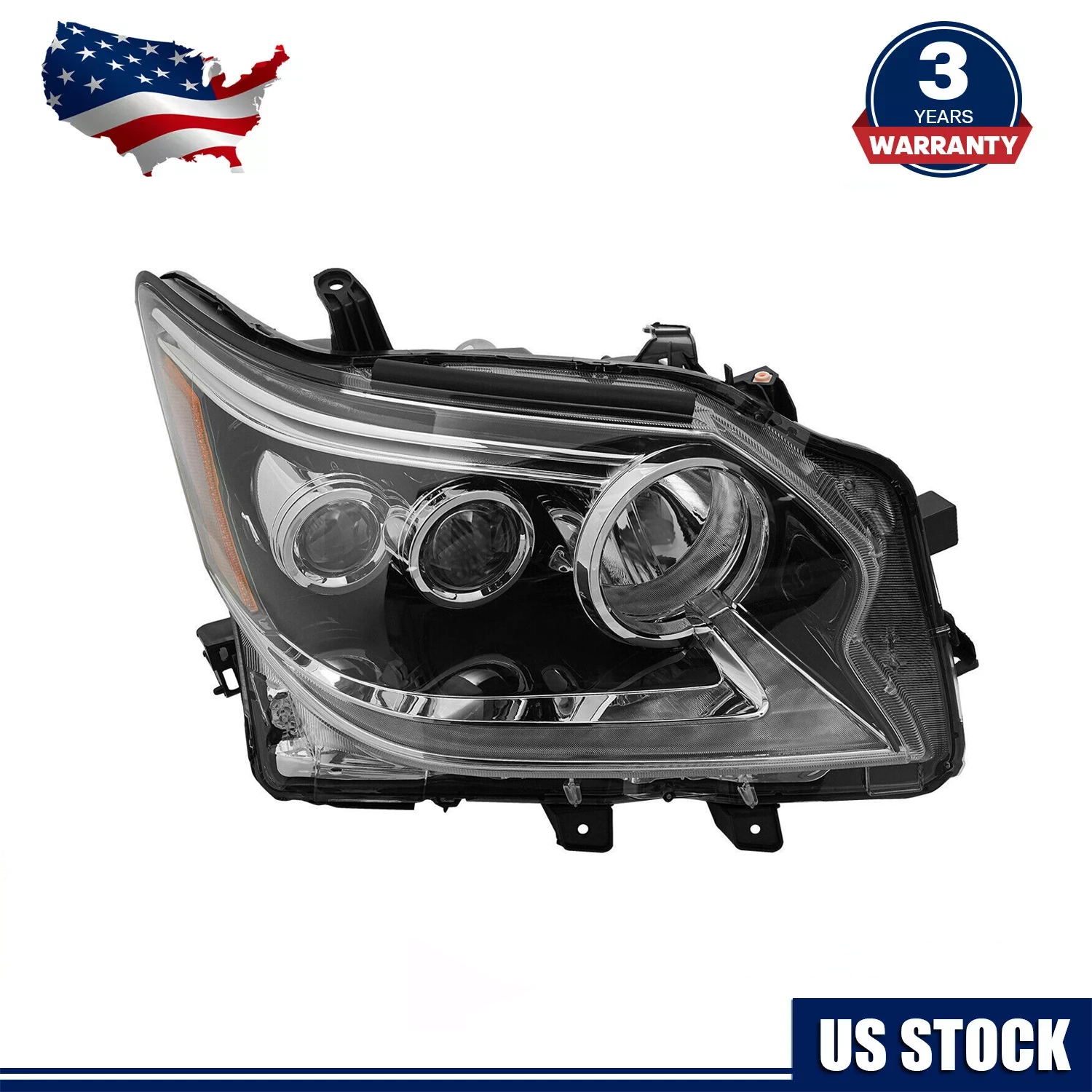 For 2014-2019 Lexus GX460 LED Headlight Headlamp Replacement Right Passenger RH