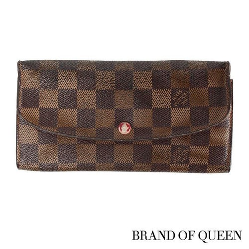 Used LOUIS VUITTON long wallet LOUIS VUITTON exceptional genuine Damier