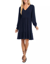Karen Kane Long Sleeved Tiered Dress MSRP $128 Size XL # 1B 2713 New
