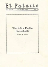 El Palacio 1933 Saline Pueblo Strongholds Archeological Southwest New Mexico 