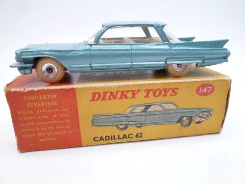 VINTAGE DINKY TOYS 147 CADILLAC 62 COUPE IN ORIGINAL BOX 1962