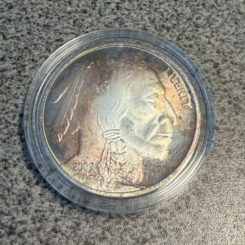 2009 1 TROY OZ .999 SILVER INDIAN HEAD BUFFALO ROUND – TONED BULLION