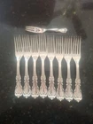 Sterling Silver Reed & Barton Fork Set 520 Grams Use OR Scrap Sterling Silver