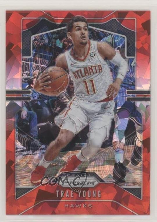 2019-20 Panini Prizm Red Ice Prizm Trae Young #31 o7m