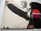 LED ZEPPELIN ~ LED ZEPPELIN ** 1969 UK Plum/Red ATLANTIC LP SILVER STRIP *VG-/VG