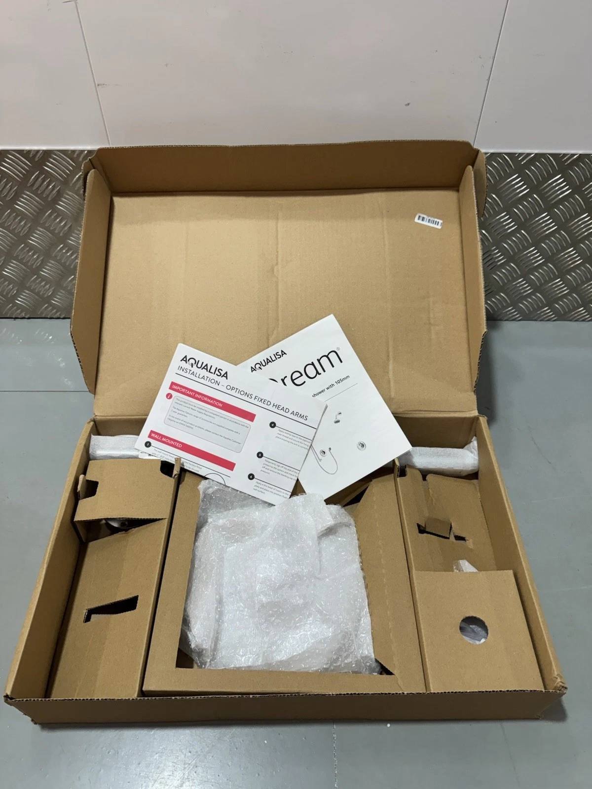 Aqualisa Dream Concealed Mixer Shower With Fixed Ceiling Head DRM001CFC New 9