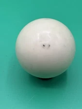 Vintage Replacement Pool Cue Ball ....White Billiard Ball 2 1/4" Diameter 6 oz
