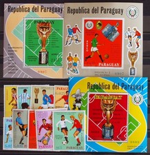 PARAGUAY 1969 SOCCER, Cpl Superb MNH/** Sheets + Set, Football,World Cup, $100+