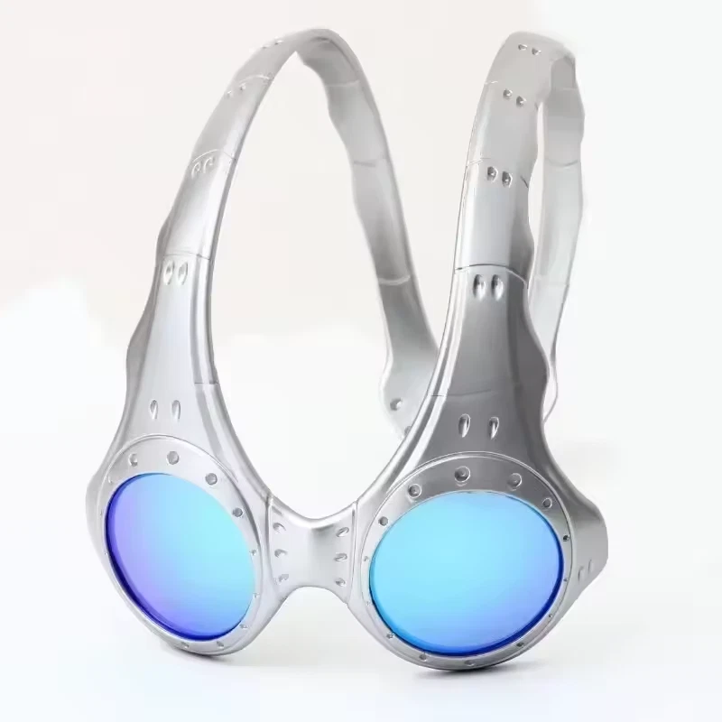 🔥 Gafas de sol retro de metal para ciclismo hombres y mujeres | UV400 deportes al aire libre gafas para montar Foto 4 de 4