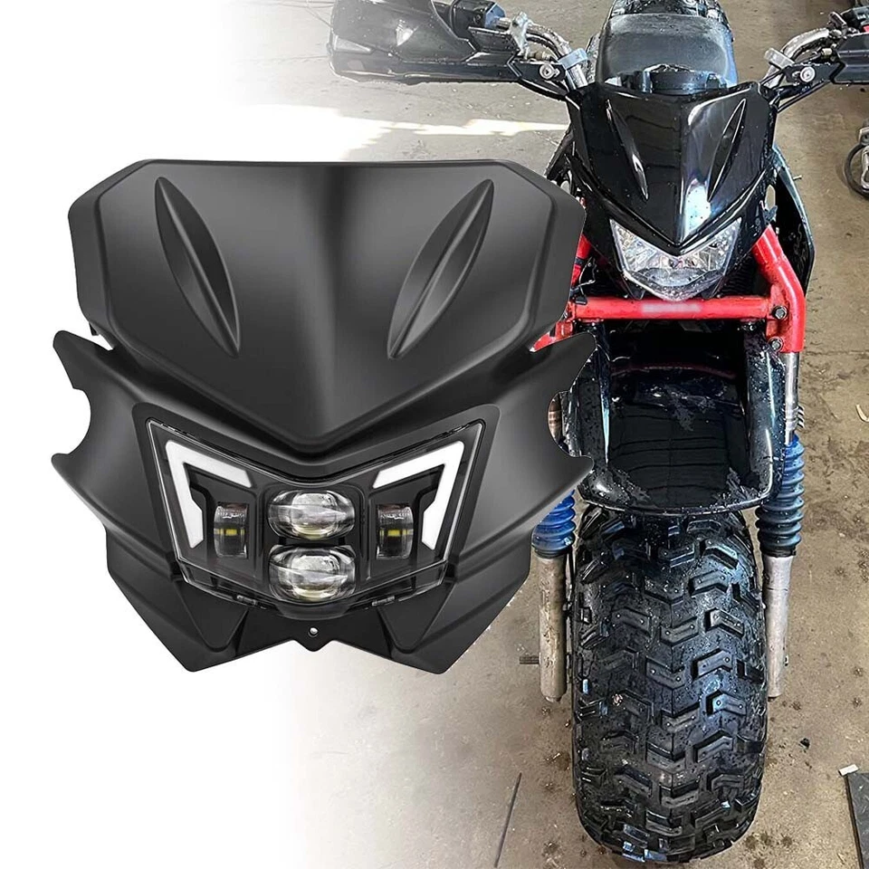 Faro LED de calle universal para KAWASAKI KLX230 KX250 KLX300 KLX140 KX450 Foto 3 de 4