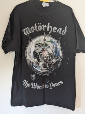 2011 Black Motorhead ''The World Is Yours'' Tour Graphic T-shirt - Size Large