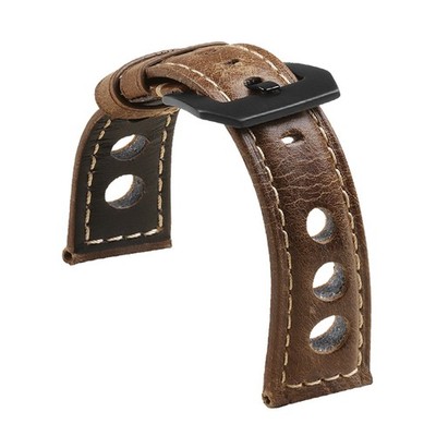 Breathable Leather Straps Vintage Retro Watch Band 20mm 22mm 24mm for Men Women