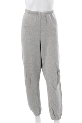 Perfect White Tee Unisex Adults Gray Sweatpants Pull On Cotton Size M