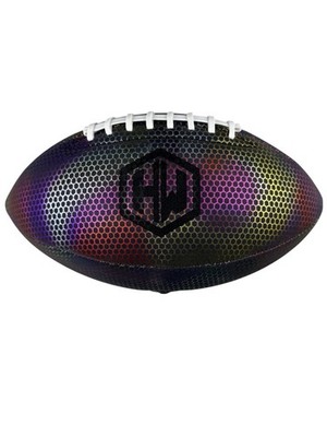 Football HW HOLOWIN Holographic Luminous Light Up Reflective for Night Games ...
