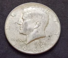 1967 Kennedy Half Dollar • 40% Silver • Circulated • X63