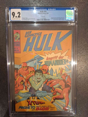 The Mighty Hulk No. 14 CGC 9.2 Williams 1975 Stan Lee Marvel German Edition