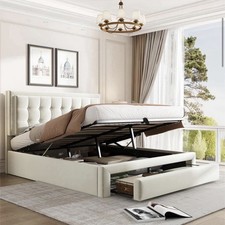 Final reduction to sell - Tymvou Upholstered Super Kingsize - 160 X 200 Cm Bed