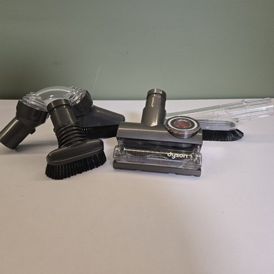 Dyson 4-Piece Tool Lot | Tangle-Free Turbine, Multi-Angle, Soft & Stiff Brushes 