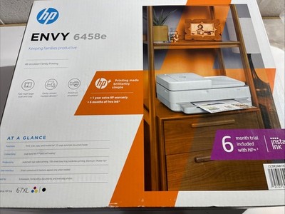HP ENVY 6458e All-in-One Wireless Color Printer BRAND NEW