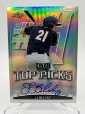 2019 LEAF METAL DRAFT JJ BLEDAY TOP PICKS AUTOGRAPH NO. TP-JJB