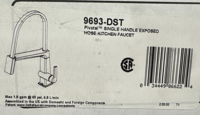 #ad #ad Delta 9693 DST Pivotal Single Handle Magnatite Docking In Chrome🔥 $329.00