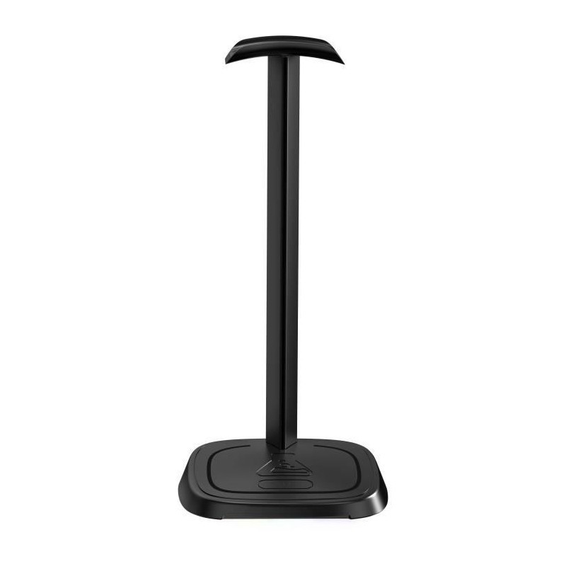 Support casque gamer compact noir pour organiser un bureau de jeu