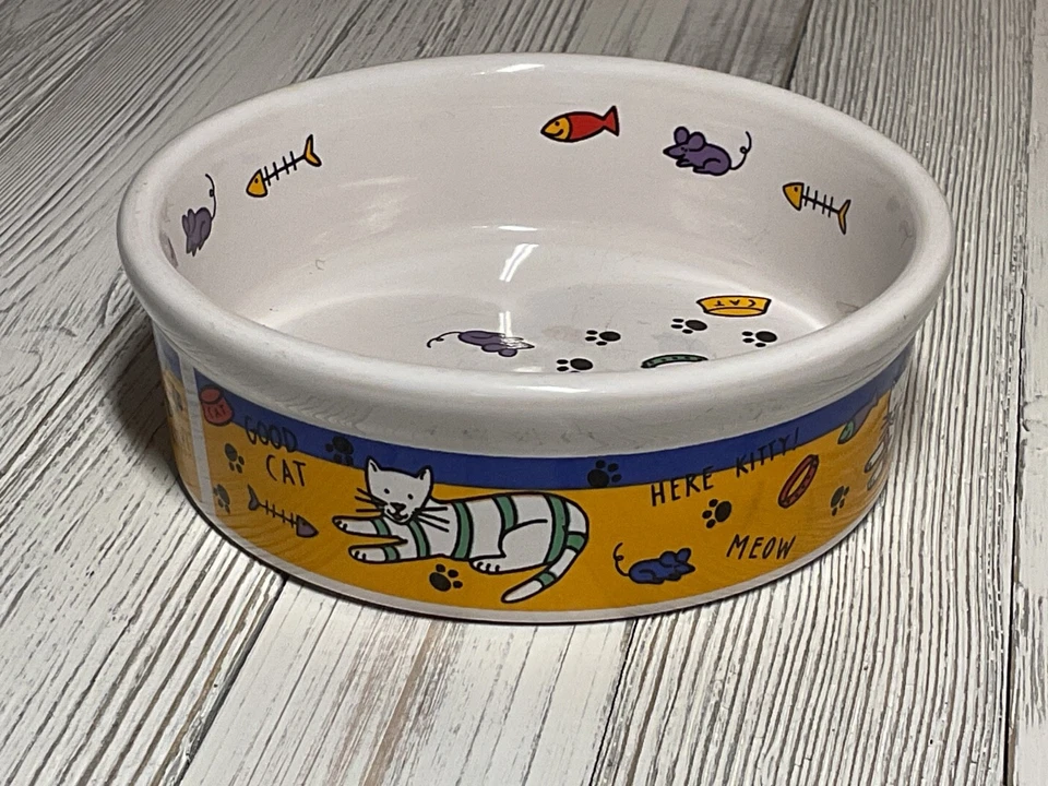 Riviera Van Beers von Signature Steingut Katzennapf schöne Katze gute Katze