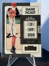 2021-22 Panini Contenders Blake Griffin Game Ticket Bronze Foil SP #94 Nets