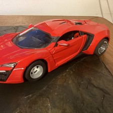 Lykan Hyper Sport No 97373 Fast and Furious 1/24 Slot Car Metal Body Super RARE