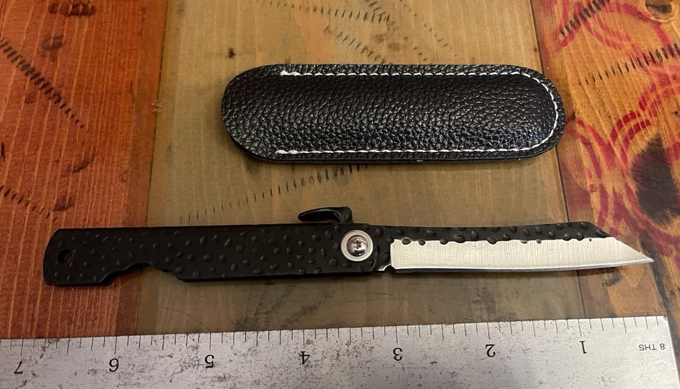 Cuchillo Plegable de Bolsillo Japonés Higonokami Nihontô Hoja EDC Foto 3 de 4